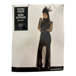 NWT Gothic Queen Adult Costume Fancy Halloween Women Large 12-14 Modern Hero